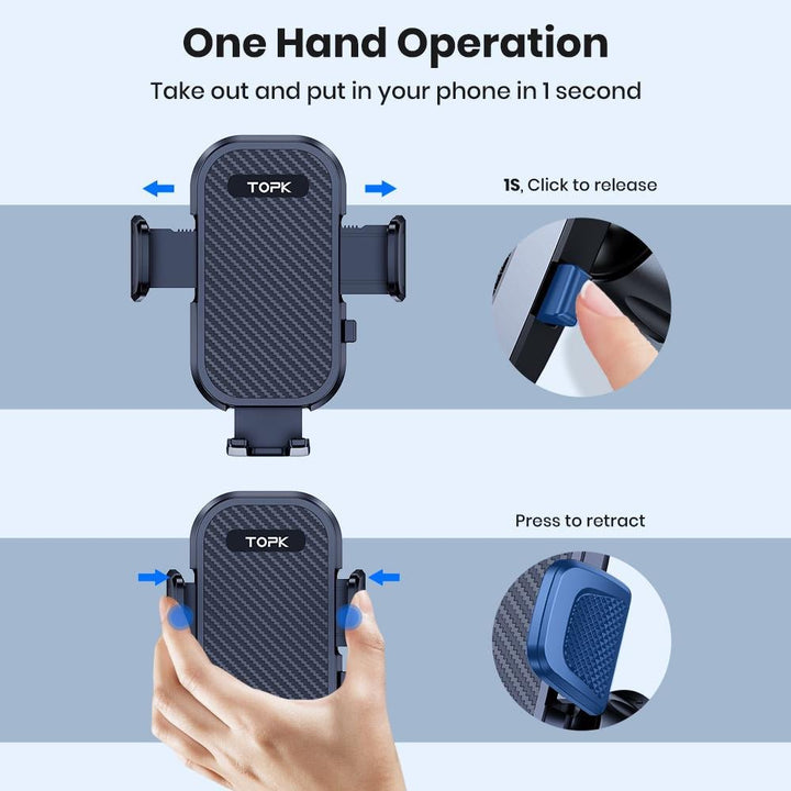 TOPK D42G Phone Mount For Car Air Vent - TOPK Official Store
