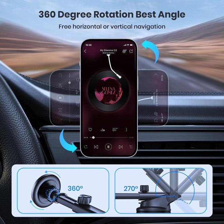 TOPK D49N Magsafe Phone Mount For Car Dashboard - TOPK Official Store