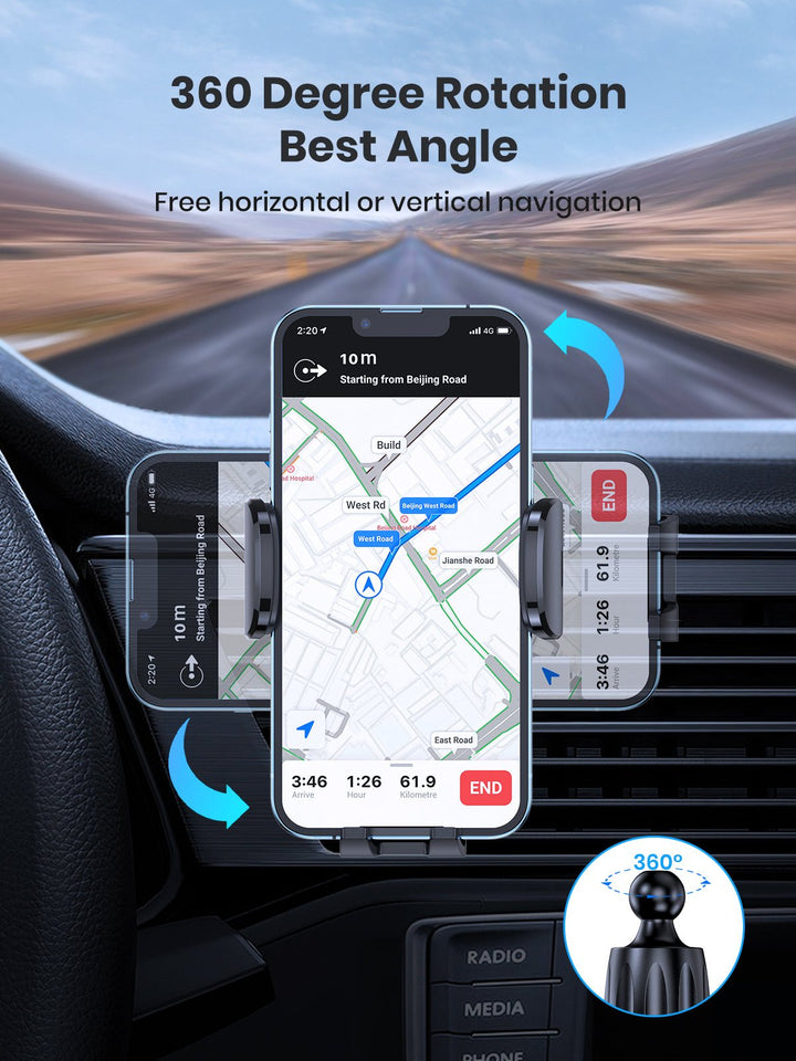 TOPK D35 Phone Mount For Car Air Vent - TOPK Official Store