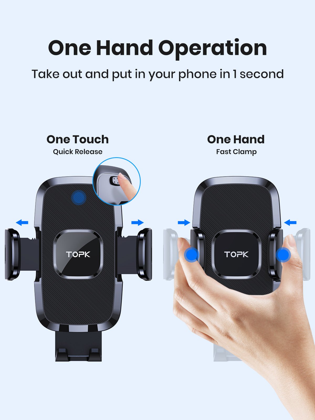 TOPK D35 Phone Mount For Car Air Vent - TOPK Official Store