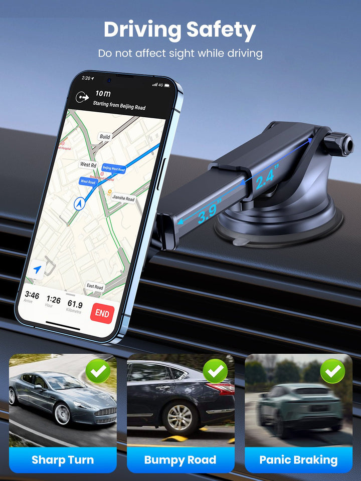 TOPK D37X Magnetic Phone Mount For Car Dashboard and Windshield - TOPK Official Store