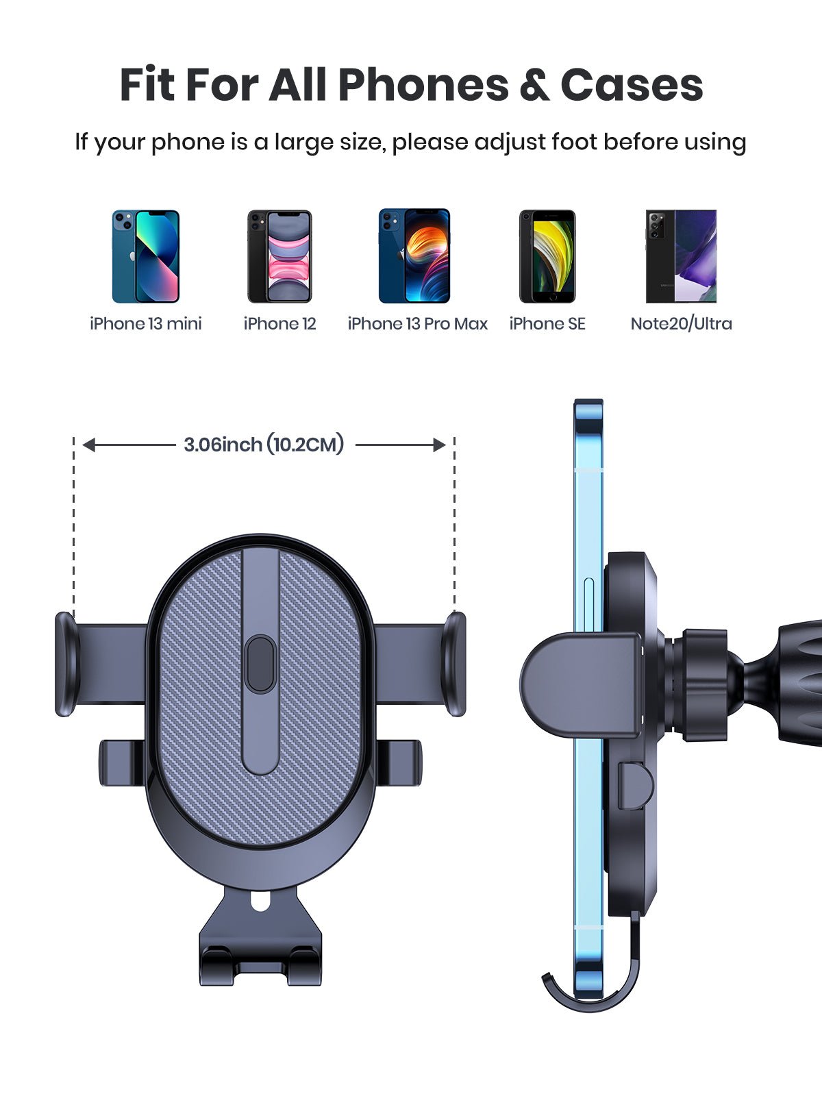 TOPK D39-G Phone Holder for Car Air Vent - TOPK Official Store