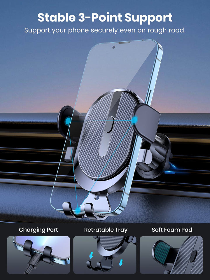 TOPK D39-G Phone Holder for Car Air Vent - TOPK Official Store